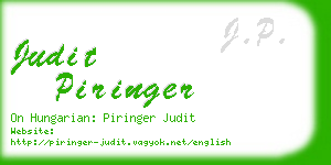 judit piringer business card